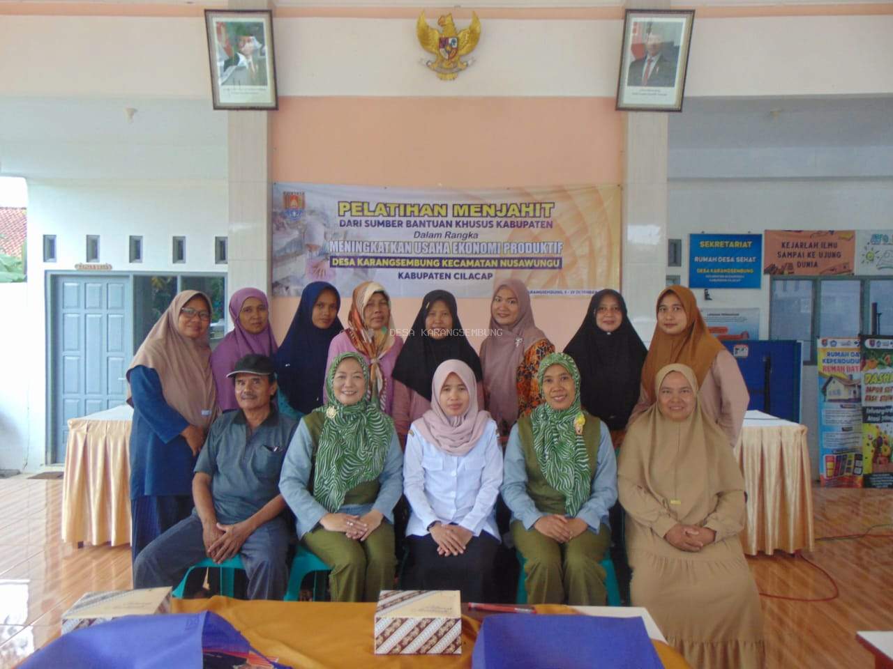 Penutupan Pelatihan Menjahit Sumber Bantuan Khusus Kabupaten Cilacap Tahun 2024