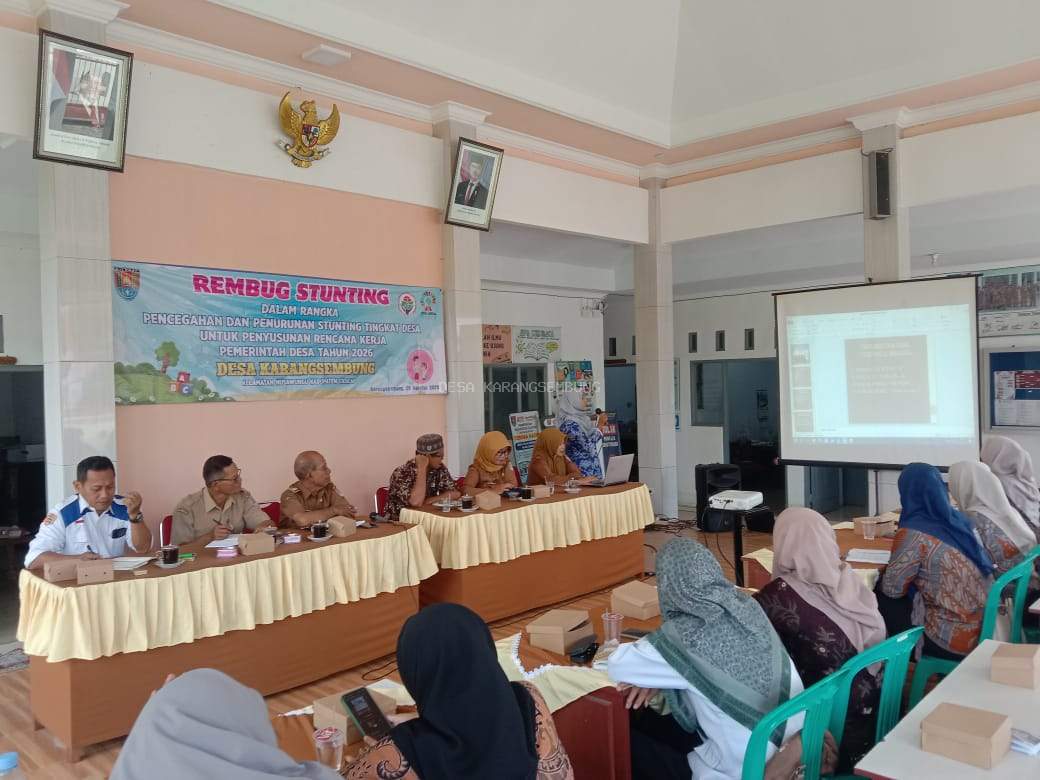 Rembug Stunting Dalam Rangka Pencegahan dan Penurunan Stunting Tingkat Desa Karangsembung